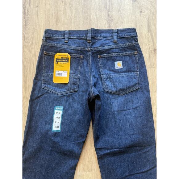 Carhartt Relaxed Fit 5-Pocket Jeans Men’s 32x30 Blue BD5119-M - Picture 8 of 9